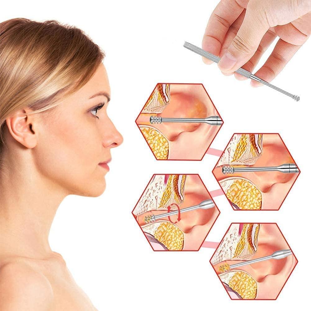 Earwaxio™ 6 Pieces Stainless Steel Ear Wax Removal Kit